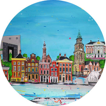 Stad Groningen en iconen van Janet Edens