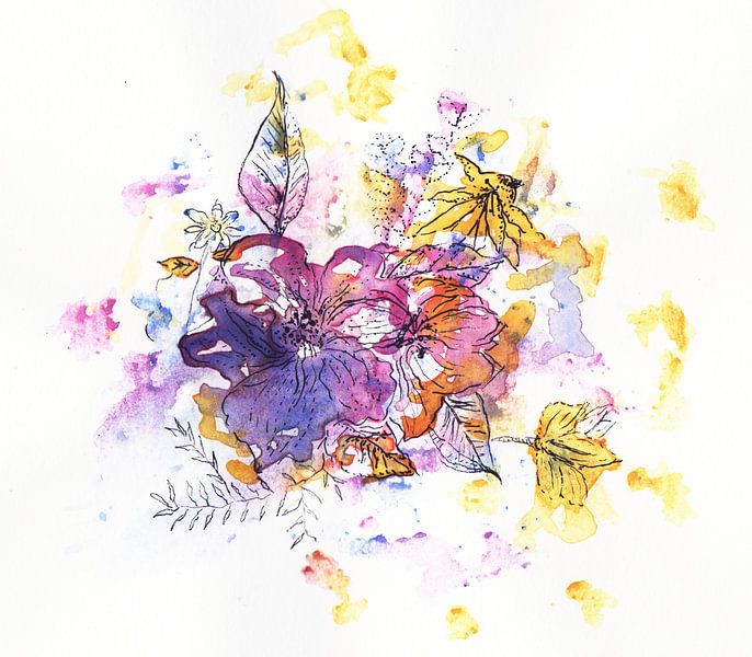 Color explosion with flowers by Liv Dee