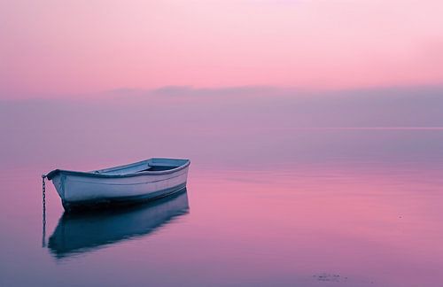 Boat at sunrise