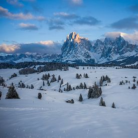 Sunset on the Seiser Alm by t.ART