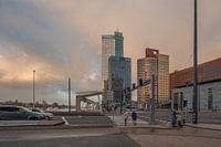 Wilhelminaplein net voor zonsondergang