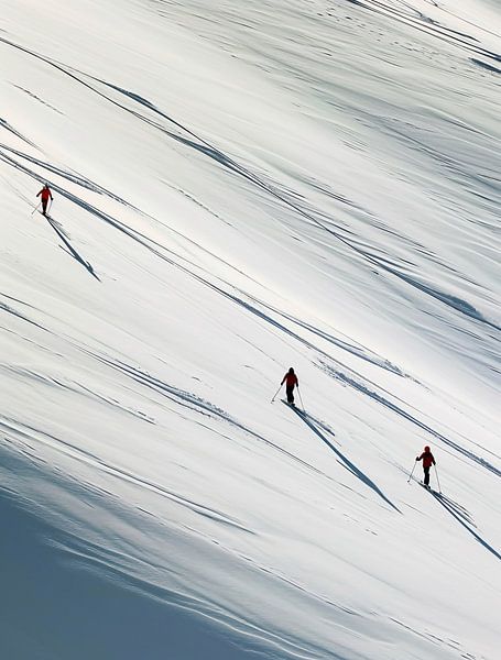 Winter in den Bergen von fernlichtsicht