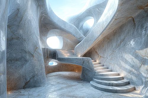 trappen in en rondom huis