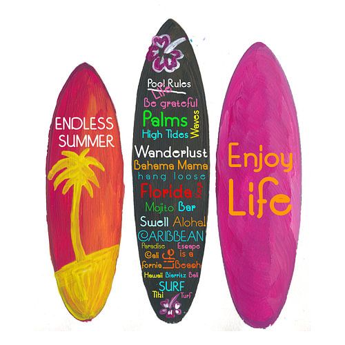 Philosophie de la planche de surf - Profiter de la vie, voyager et surfer