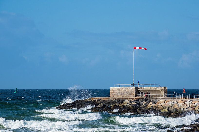 Die Mole in Warnemünde von Rico Ködder