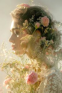 Frau mit Blumen