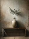 Olive branch in vase - rural rustic Mediterranean still life by Colors of Spring thumbnail