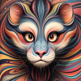 Bunter Fantasie-Freund von Hilde Remerie Fotografie und digitale Kunst