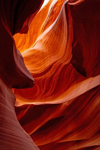 Antelope Canyon (en bas), Page Arizona, Amérique