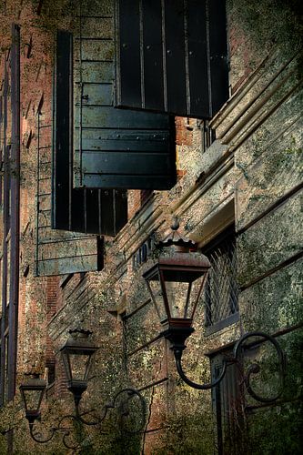 Stads textuur in Amsterdam