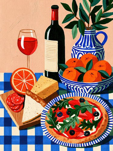 Mediterranean Dining Atmosphere Captured