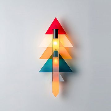Eigentijds en toekomstgericht - driehoekige helderheid van Klaus Tesching - Art-AI