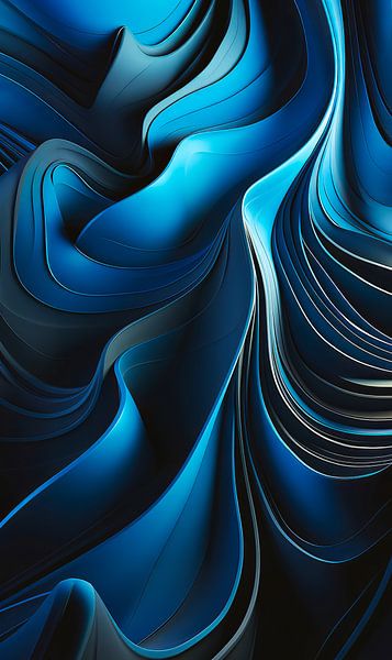 Dynamisch abstract van Virgil Quinn - Decorative Arts