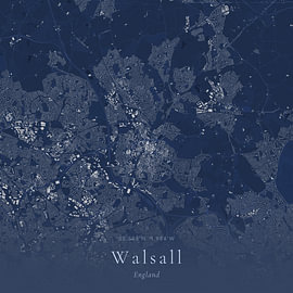 Historische Landkarte von Walsall, Vereinigtes Königreich von Ortsdrucke