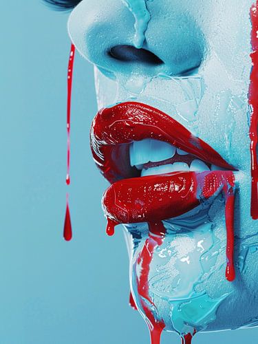 Portrait abstrait moderne