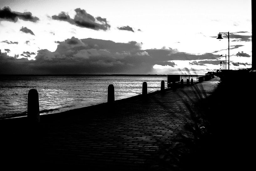 Evening sky over the North Sea by Norbert Sülzner