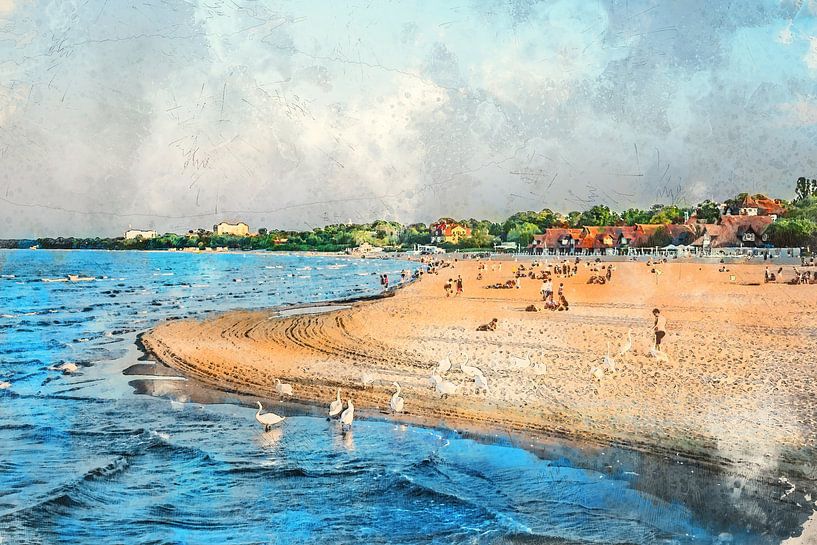 Sopot stad Oostzee #sopot van JBJart Justyna Jaszke