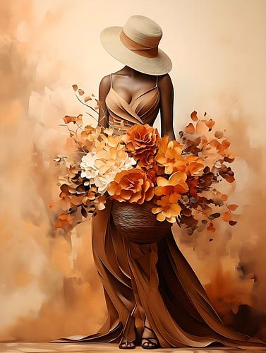 elegante afrikanische Frau von PixelPrestige