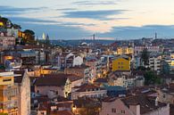 Lissabon am Abend von Tom Uhlenberg Miniaturansicht