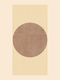 Mond Beige von Mad Dog Art