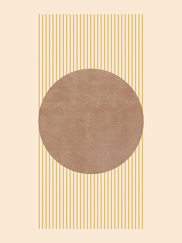 Mond Beige von Mad Dog Art