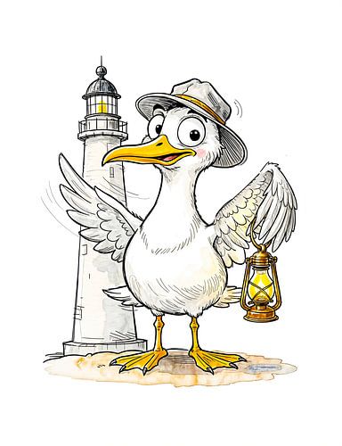 Seagull Comic vuurtorenlantaarn