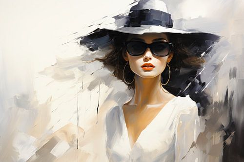 Fashion Model Schilderij