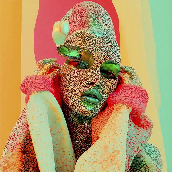 Neon oracle from the other world by A.D. Digital ART