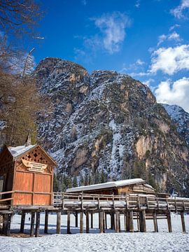 Bootssteg am Pragser Wildsee