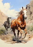 Horse poster art print wall art picture