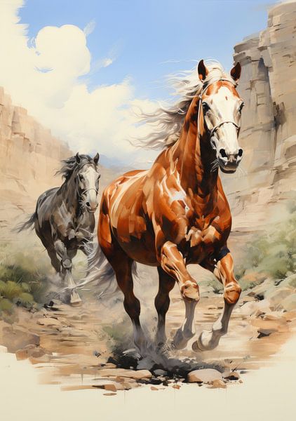 Horse poster art print wall art picture by Niklas Maximilian