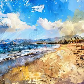 Beach panorama by Frank Heinz
