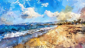 Panorama de la plage sur Frank Heinz