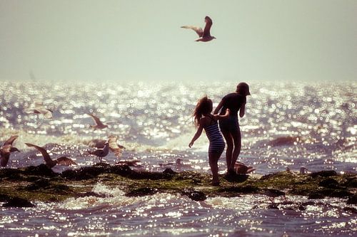 Kids on the beach. by Paolo Gant