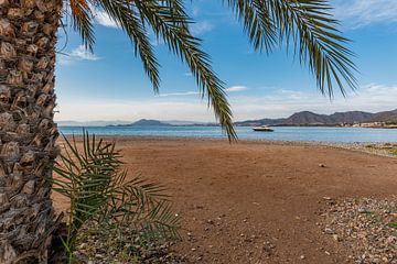 mooi strand in La Azohia, Regio Murcia, Spanje van Joke Van Eeghem