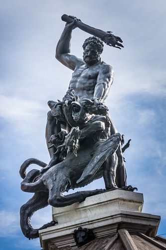 La fontaine d'Hercule à Augsbourg