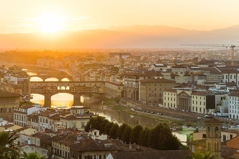 Vue de la vieille ville de Florence sur Shanti Hesse