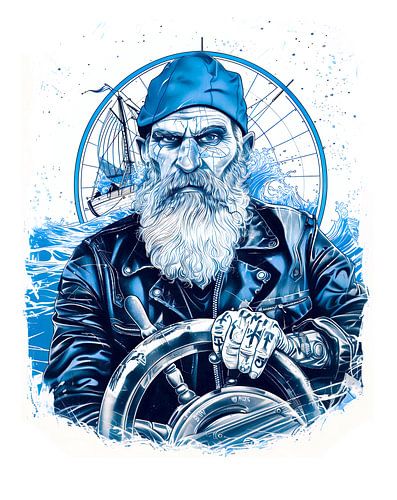 Stuurwiel van een zeilschip in een maritieme omgeving