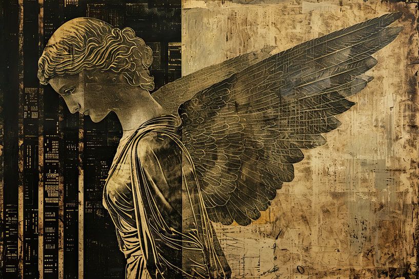 Goldener Engel | Vintage Angel von Kunst Laune