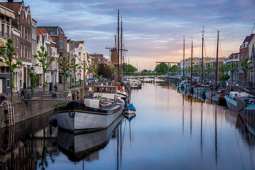 Delfshaven in eveninglight