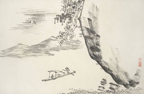 Hine Taizan - motif from "Album with fifteen ink paintings"