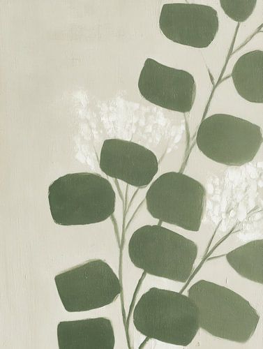 Minimalistischer Eukalyptus in sanften Grüntönen von But First Framing