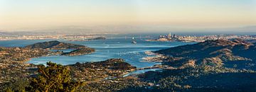 Panorama Blick auf San Francisco und Bay Area von Dieter Walther
