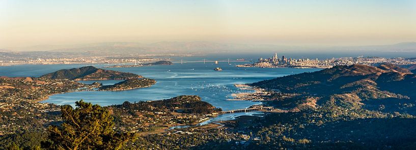 Panoramic view of San Francisco and Bay Area by Dieter Walther