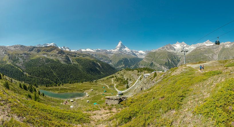 Téléphérique Sunnegga - Blauherd, Leisee, Matterhorn, Zermatt, Valais, Suisse par Rene van der Meer