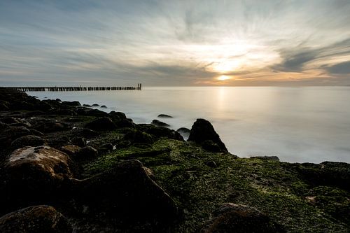 Sonnenuntergang an der Westkapelle von Nature Laurie Fotografie