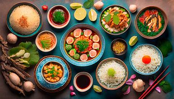 Asian food by Mustafa Kurnaz