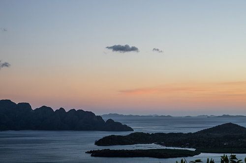 Zonsondergang in Coron