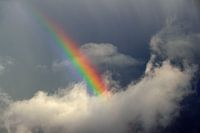 Regenboog na regenbui