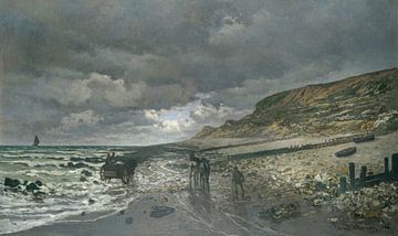 La Pointe de la Hève bij Low Tide, Claude Monet